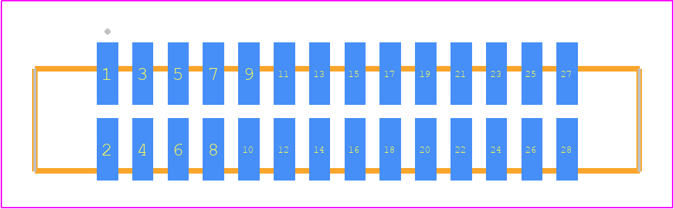 SFML-114-02-STL-D - SAMTEC PCB footprint - Other - Other - SFML-114-SS-YYY-D
