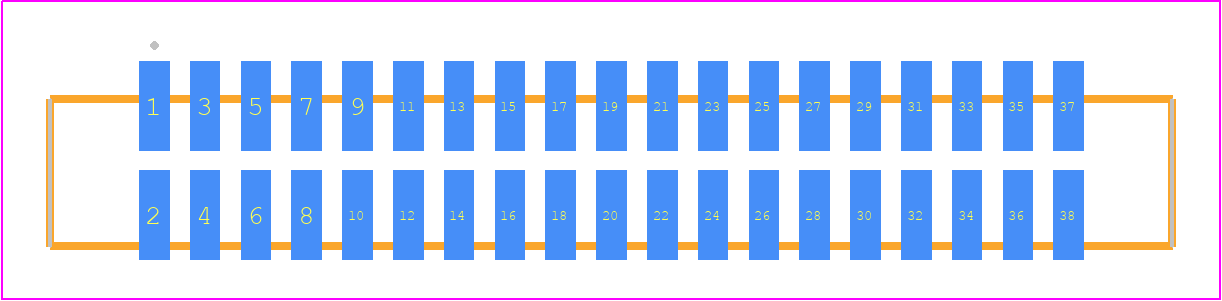 SFML-119-T2-SM-D - SAMTEC PCB footprint - Other - Other - SFML-119-SS-YYY-D