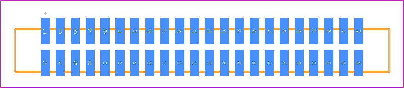 SFML-122-L2-FM-D - SAMTEC PCB footprint - Other - Other - SFML-122-SS-YYY-D