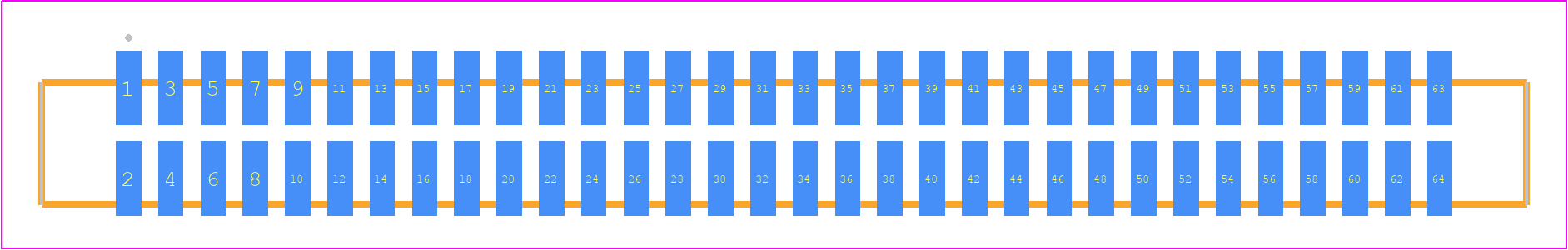 SFML-132-L2-LM-D - SAMTEC PCB footprint - Other - Other - SFML-132-SS-YYY-D