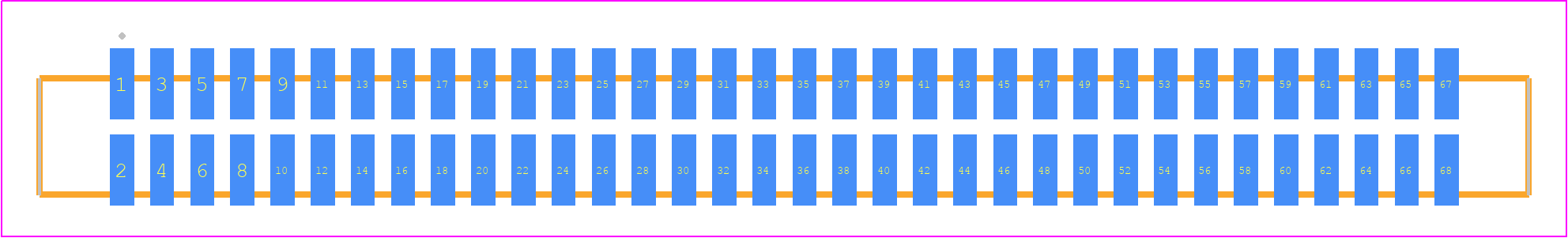 SFML-134-02-F-D - SAMTEC PCB footprint - Other - Other - SFML-134-SS-YYY-D