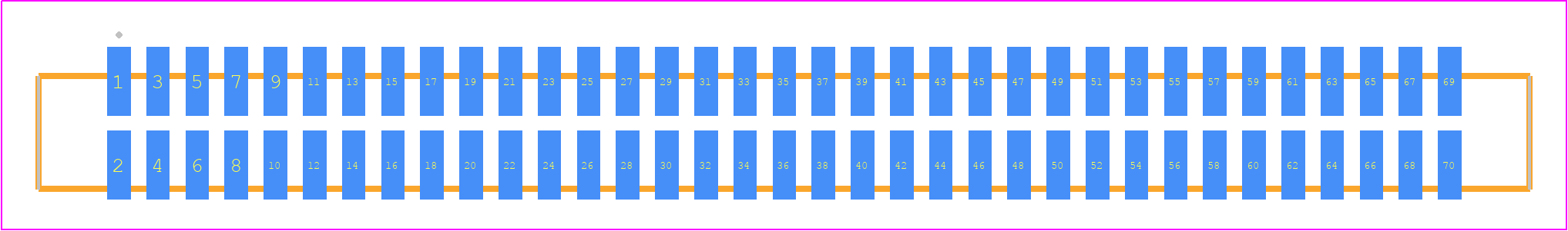 SFML-135-T2-H-D - SAMTEC PCB footprint - Other - Other - SFML-135-SS-YYY-D