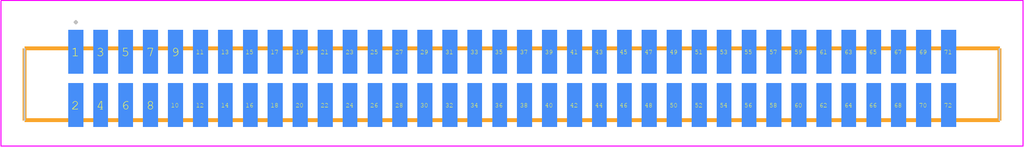 SFML-136-T2-H-D - SAMTEC PCB footprint - Other - Other - SFML-136-SS-YYY-D