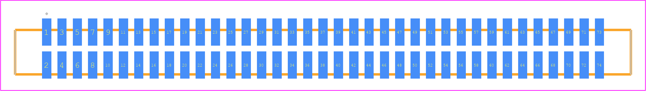 SFML-137-T2-L-D - SAMTEC PCB footprint - Other - Other - SFML-137-SS-YYY-D