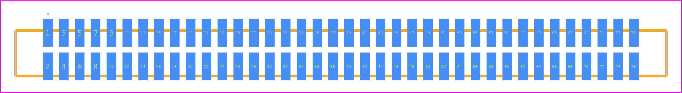 SFML-138-T2-H-D - SAMTEC PCB footprint - Other - Other - SFML-138-SS-YYY-D