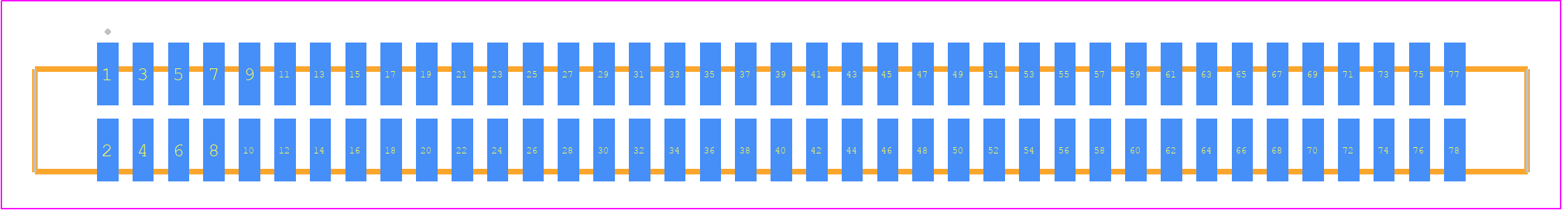 SFML-139-T2-LM-D - SAMTEC PCB footprint - Other - Other - SFML-139-SS-YYY-D