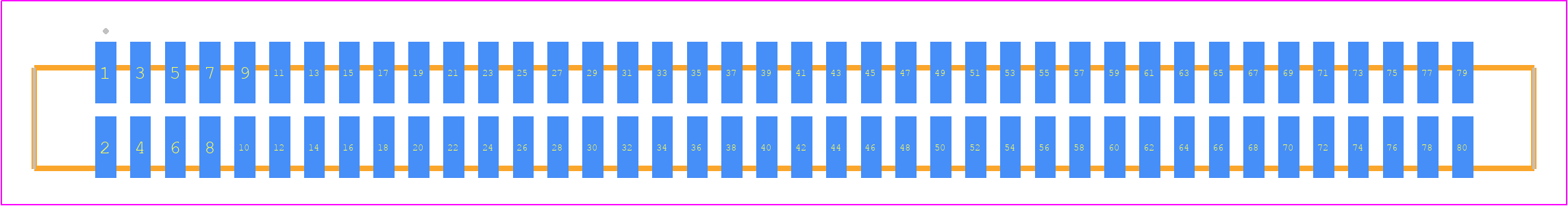SFML-140-T2-LM-D - SAMTEC PCB footprint - Other - Other - SFML-140-SS-YYY-D