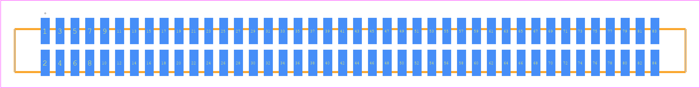SFML-142-02-H-D - SAMTEC PCB footprint - Other - Other - SFML-142-SS-YYY-D