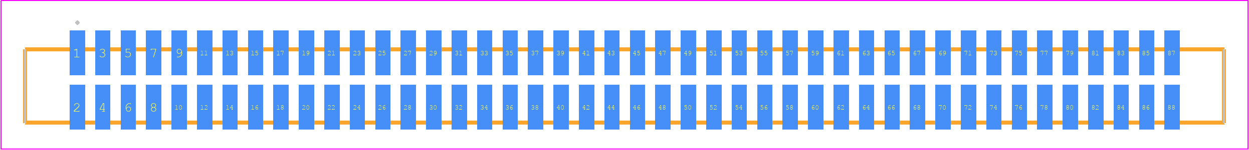 SFML-144-L2-H-D - SAMTEC PCB footprint - Other - Other - SFML-144-SS-YYY-D
