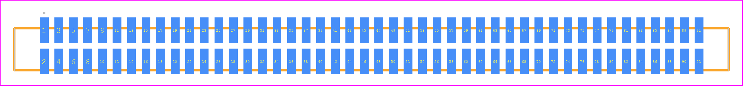 SFML-146-T2-STL-D - SAMTEC PCB footprint - Other - Other - SFML-146-SS-YYY-D