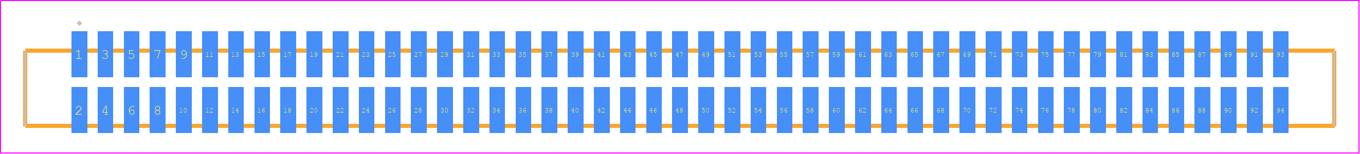SFML-147-T2-STL-D - SAMTEC PCB footprint - Other - Other - SFML-147-SS-YYY-D