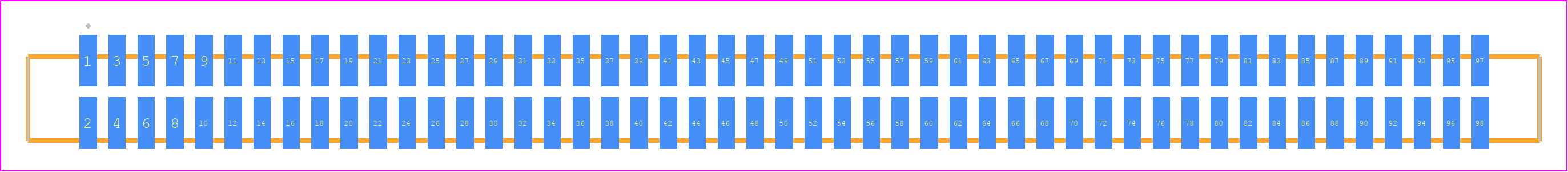 SFML-149-L2-LM-D - SAMTEC PCB footprint - Other - Other - SFML-149-SS-YYY-D