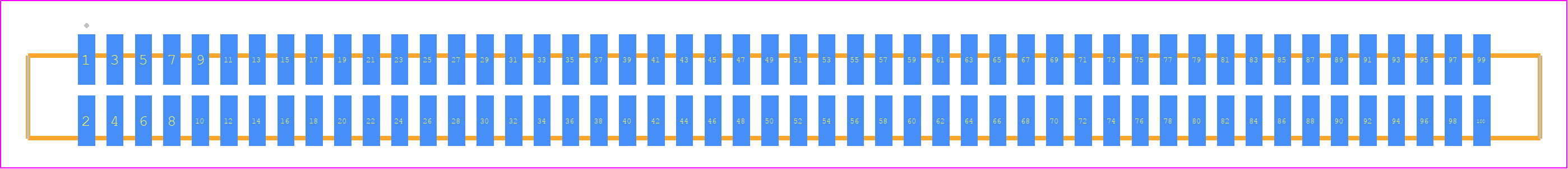 SFML-150-02-SM-D - SAMTEC PCB footprint - Other - Other - SFML-150-SS-YYY-D