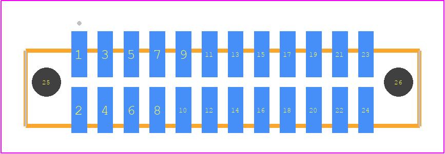 SFML-112-T2-S-D-A - SAMTEC PCB footprint - Other - Other - SFML-112-SS-YYY-D-A