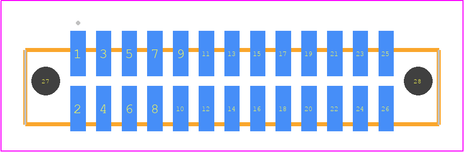 SFML-113-02-F-D-A - SAMTEC PCB footprint - Other - Other - SFML-113-SS-YYY-D-A