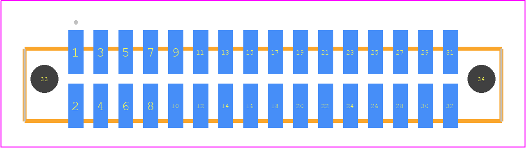 SFML-116-02-LM-D-A - SAMTEC PCB footprint - Other - Other - SFML-116-SS-YYY-D-A