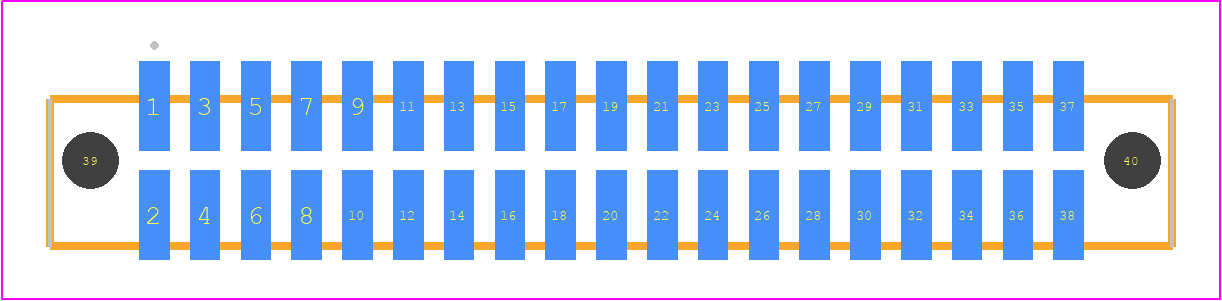 SFML-119-L2-F-D-A - SAMTEC PCB footprint - Other - Other - SFML-119-SS-YYY-D-A