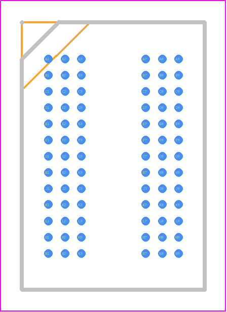 MT40A1G8PM-083E:A - Micron PCB footprint - BGA - BGA - 78-Ball FBGA (9mm x 13.2mm) (PM)