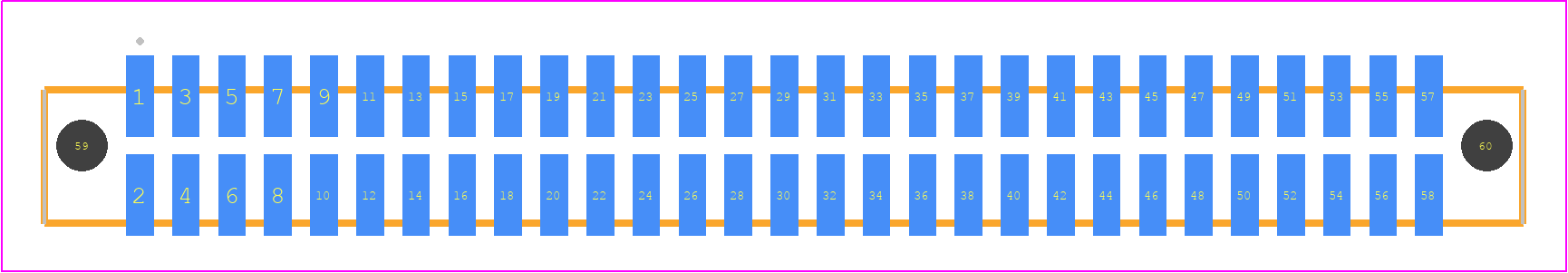 SFML-129-L2-SM-D-A - SAMTEC PCB footprint - Other - Other - SFML-129-SS-YYY-D-A