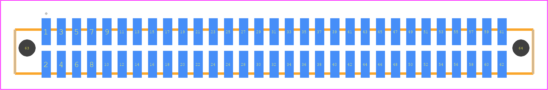 SFML-131-T2-SM-D-A - SAMTEC PCB footprint - Other - Other - SFML-131-SS-YYY-D-A