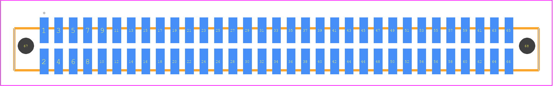 SFML-133-02-LM-D-A - SAMTEC PCB footprint - Other - Other - SFML-133-SS-YYY-D-A