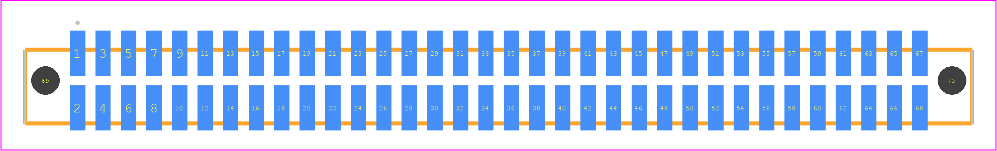SFML-134-T2-F-D-A - SAMTEC PCB footprint - Other - Other - SFML-134-SS-YYY-D-A