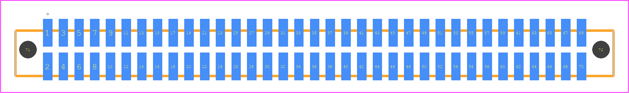 SFML-135-T2-LM-D-A - SAMTEC PCB footprint - Other - Other - SFML-135-SS-YYY-D-A