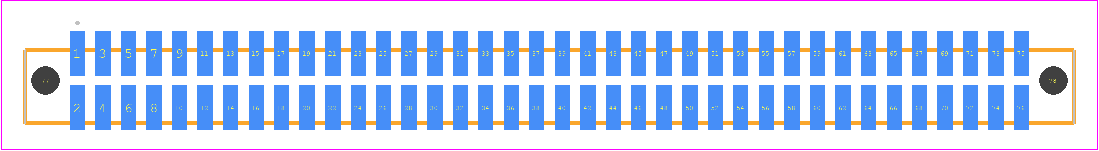 SFML-138-L2-STL-D-A - SAMTEC PCB footprint - Other - Other - SFML-138-SS-YYY-D-A