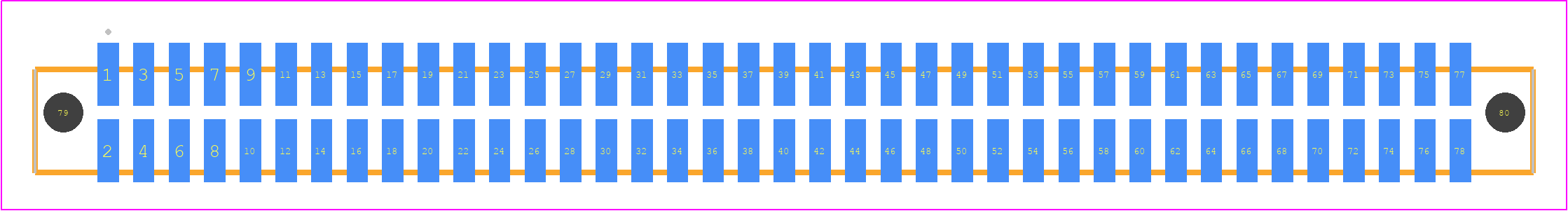 SFML-139-L2-L-D-A - SAMTEC PCB footprint - Other - Other - SFML-139-SS-YYY-D-A