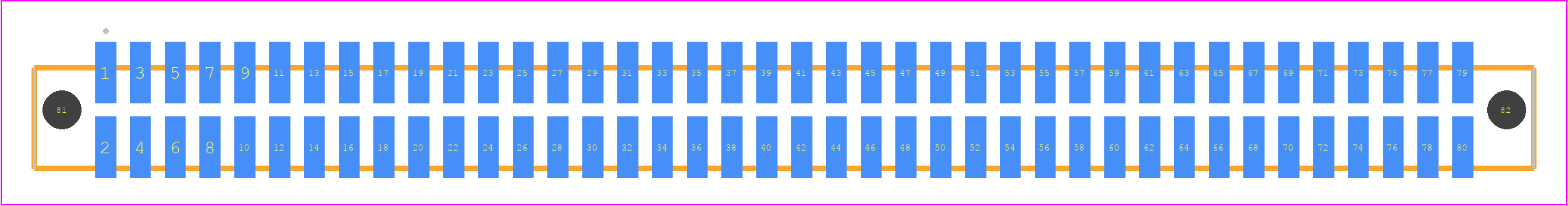 SFML-140-L2-LM-D-A - SAMTEC PCB footprint - Other - Other - SFML-140-SS-YYY-D-A