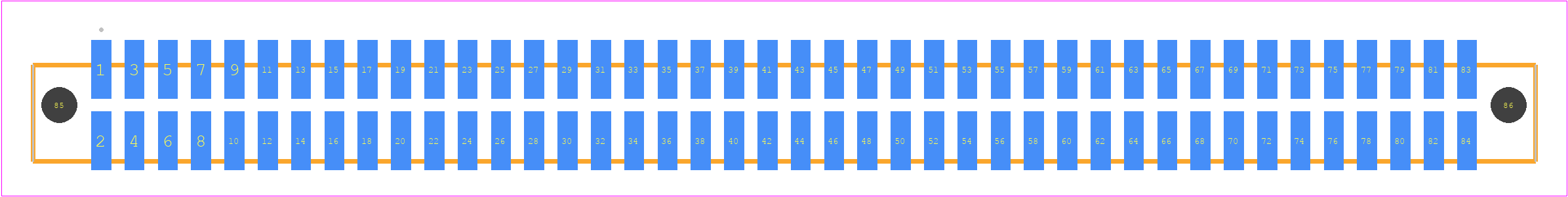 SFML-142-L2-S-D-A - SAMTEC PCB footprint - Other - Other - SFML-142-SS-YYY-D-A