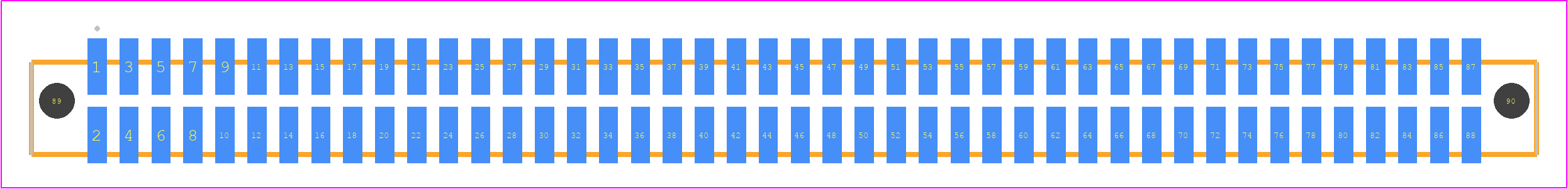 SFML-144-02-SM-D-A - SAMTEC PCB footprint - Other - Other - SFML-144-SS-YYY-D-A