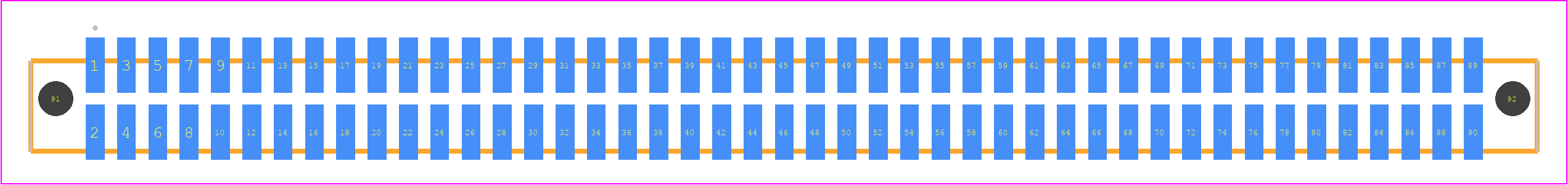 SFML-145-L2-S-D-A - SAMTEC PCB footprint - Other - Other - SFML-145-SS-YYY-D-A