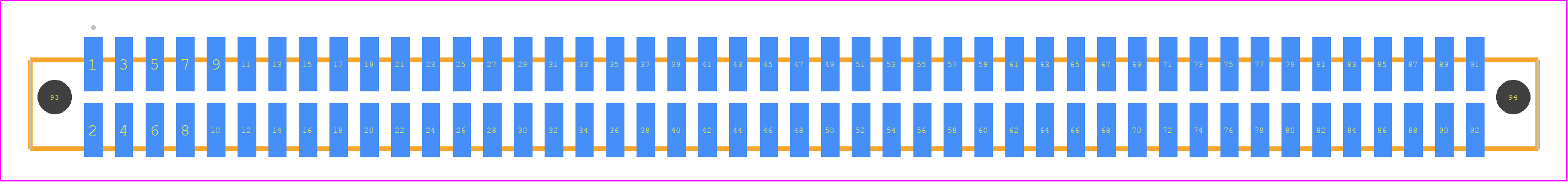 SFML-146-02-STL-D-A - SAMTEC PCB footprint - Other - Other - SFML-146-SS-YYY-D-A