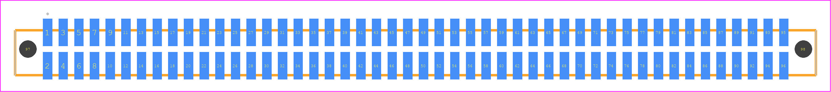 SFML-148-L2-S-D-A - SAMTEC PCB footprint - Other - Other - SFML-148-SS-YYY-D-A