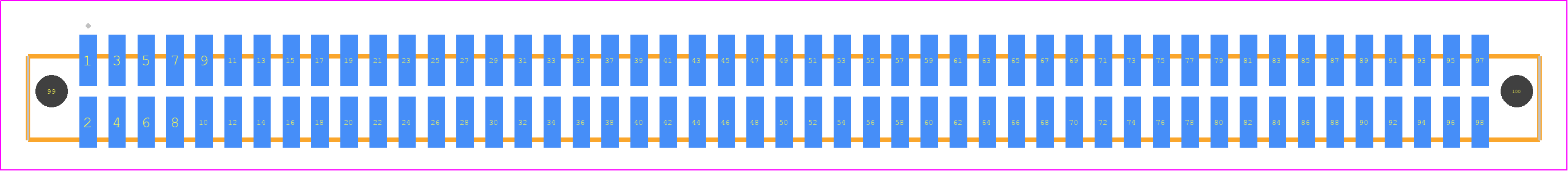 SFML-149-L2-SM-D-A - SAMTEC PCB footprint - Other - Other - SFML-149-SS-YYY-D-A