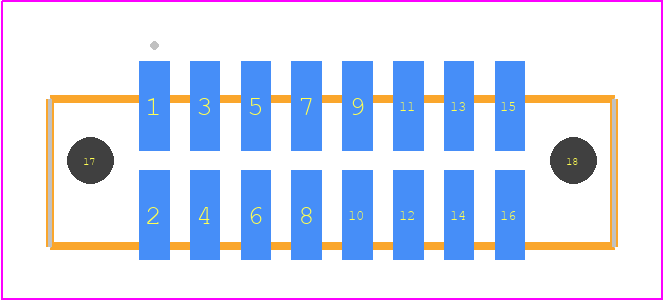 SFML-108-L2-H-D-LC - SAMTEC PCB footprint - Other - Other - SFML-108-SS-YYY-D-LC