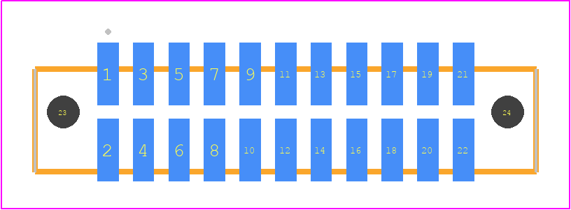 SFML-111-02-SM-D-LC - SAMTEC PCB footprint - Other - Other - SFML-111-SS-YYY-D-LC