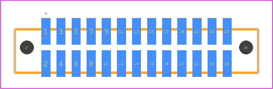 SFML-113-02-LM-D-LC - SAMTEC PCB footprint - Other - Other - SFML-113-SS-YYY-D-LC