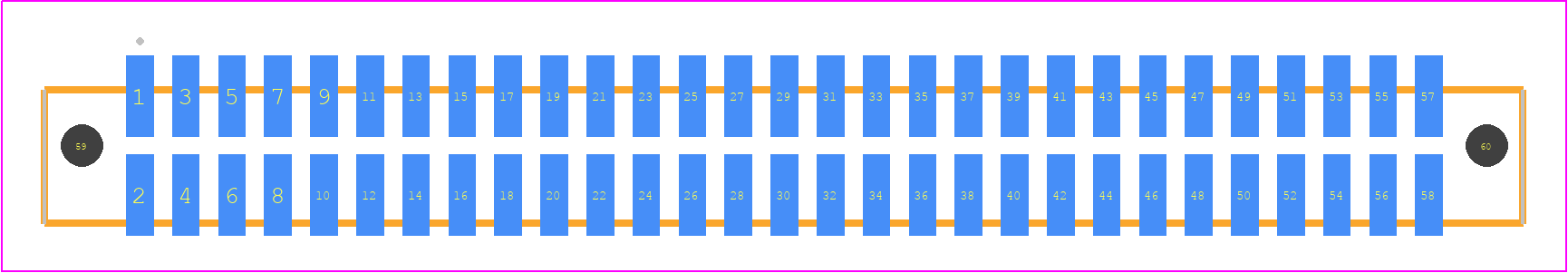 SFML-129-02-S-D-LC - SAMTEC PCB footprint - Other - Other - SFML-129-SS-YYY-D-LC