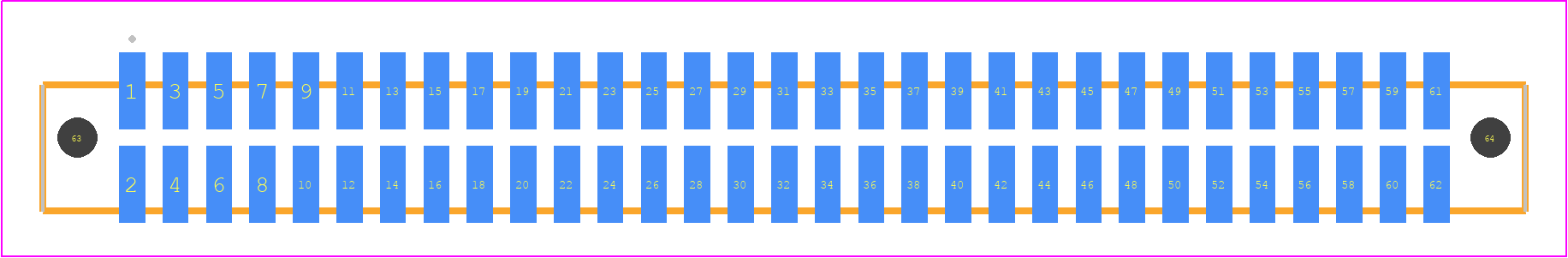 SFML-131-02-F-D-LC - SAMTEC PCB footprint - Other - Other - SFML-131-SS-YYY-D-LC