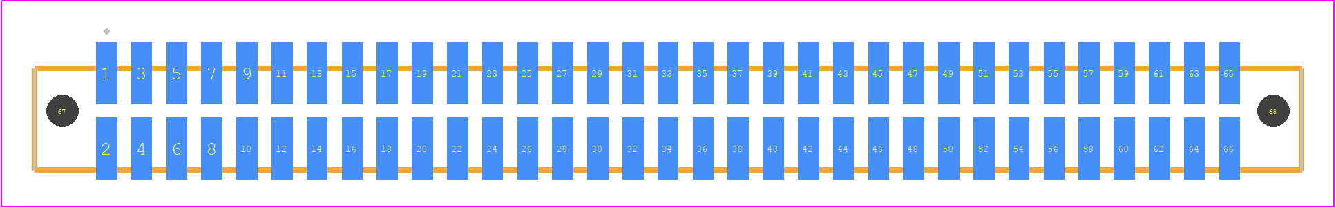 SFML-133-02-F-D-LC - SAMTEC PCB footprint - Other - Other - SFML-133-SS-YYY-D-LC