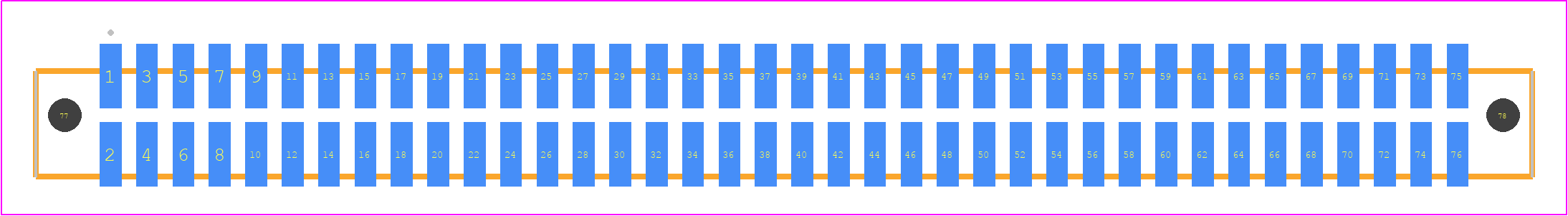 SFML-138-L2-SM-D-LC - SAMTEC PCB footprint - Other - Other - SFML-138-SS-YYY-D-LC