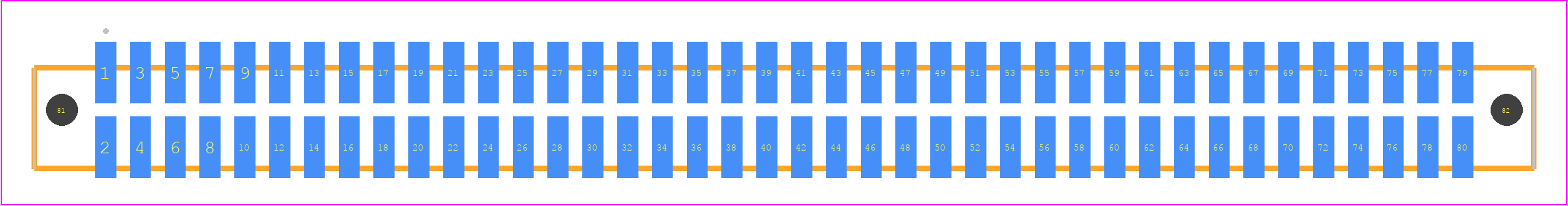 SFML-140-02-LM-D-LC - SAMTEC PCB footprint - Other - Other - SFML-140-SS-YYY-D-LC