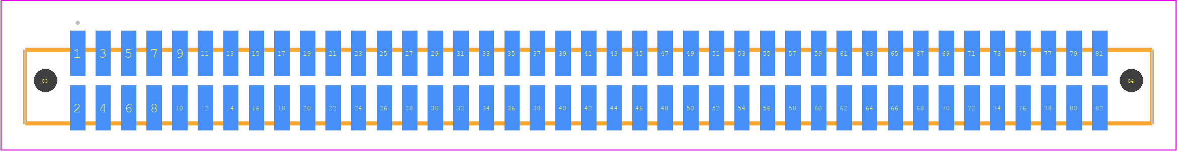 SFML-141-L2-L-D-LC - SAMTEC PCB footprint - Other - Other - SFML-141-SS-YYY-D-LC