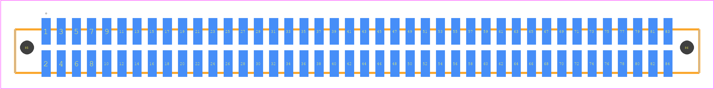 SFML-142-02-SM-D-LC - SAMTEC PCB footprint - Other - Other - SFML-142-SS-YYY-D-LC