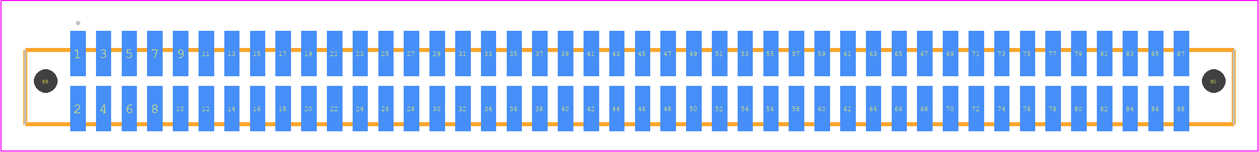 SFML-144-T2-FM-D-LC - SAMTEC PCB footprint - Other - Other - SFML-144-SS-YYY-D-LC