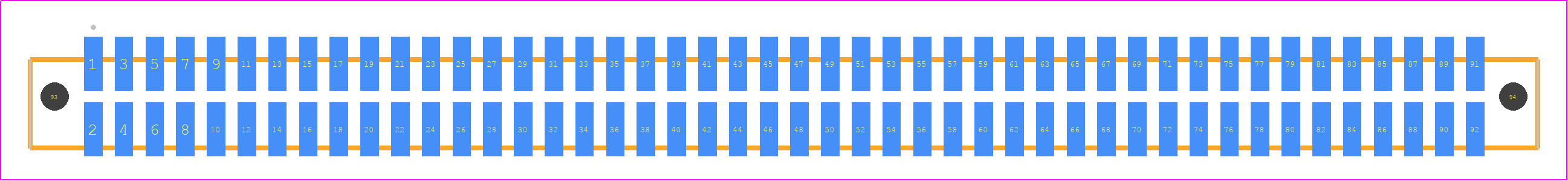 SFML-146-L2-STL-D-LC - SAMTEC PCB footprint - Other - Other - SFML-146-SS-YYY-D-LC