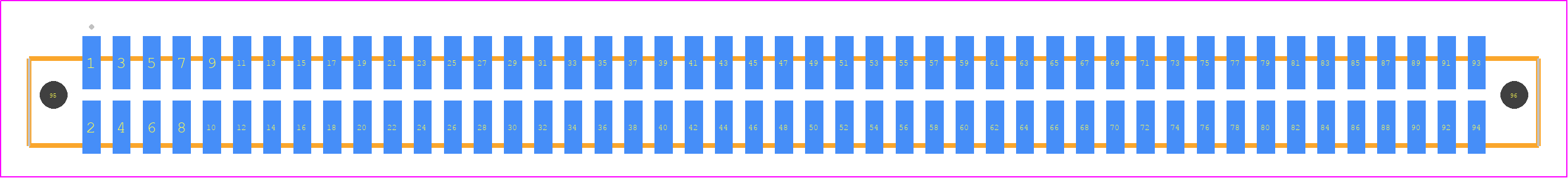 SFML-147-L2-LM-D-LC - SAMTEC PCB footprint - Other - Other - SFML-147-SS-YYY-D-LC
