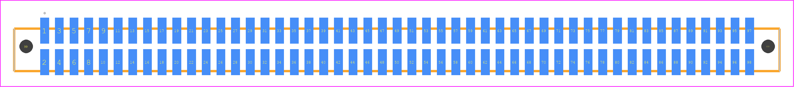 SFML-149-T2-F-D-LC - SAMTEC PCB footprint - Other - Other - SFML-149-SS-YYY-D-LC
